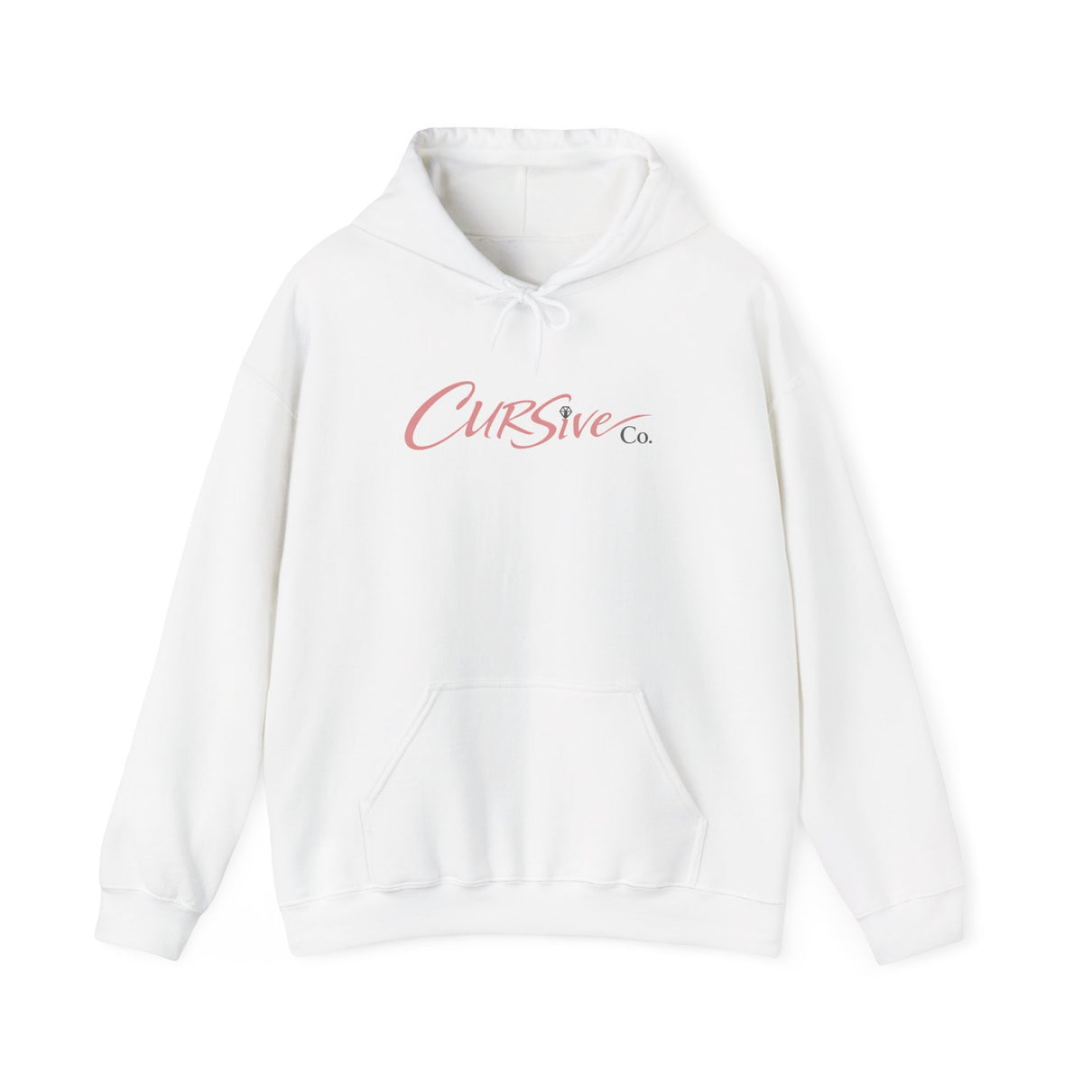 Logo Hoodie — Minimal White Pullover