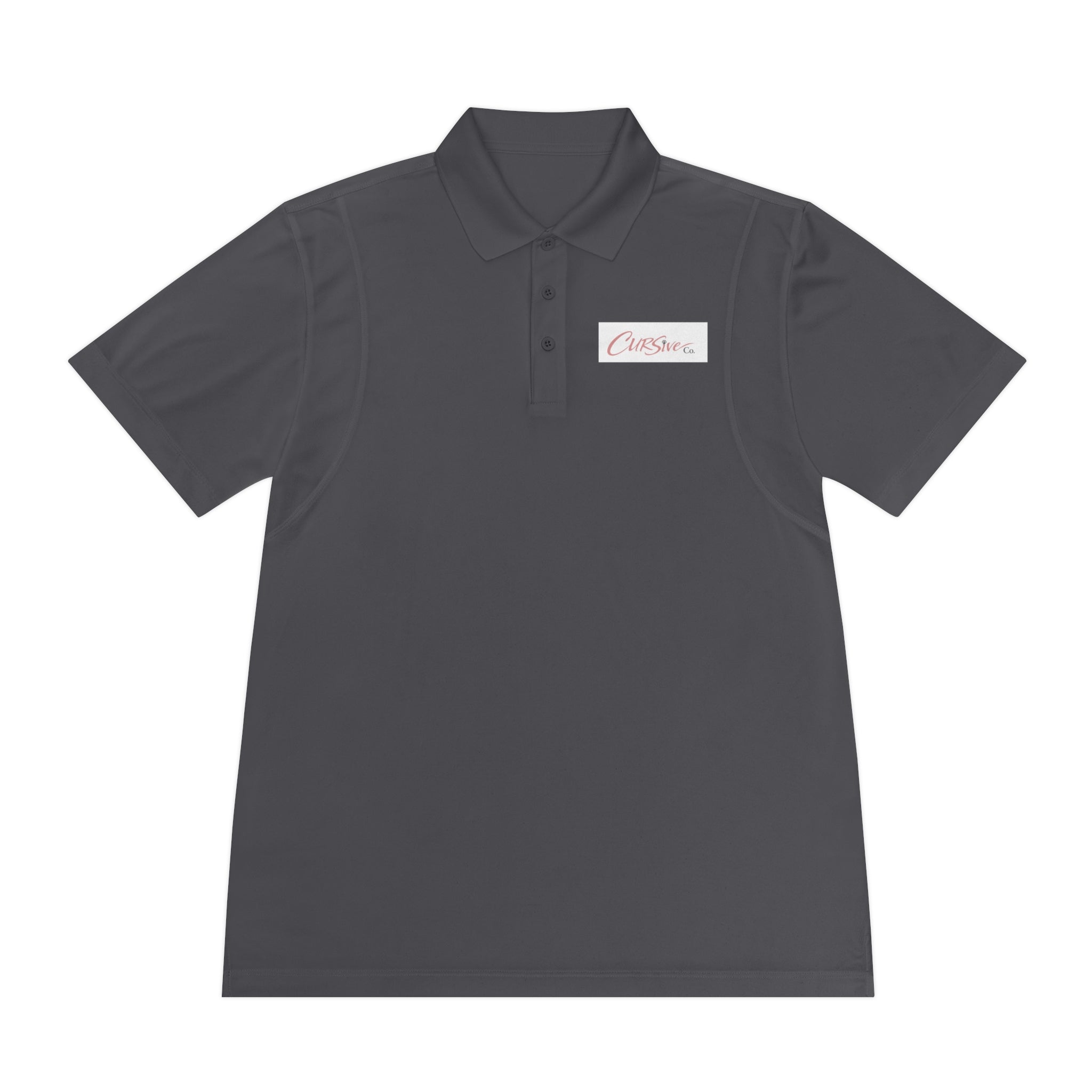 Men's Sport Polo Shirt - Classic Performance Polo with 'Cheers' Script Embroidery