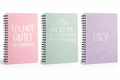 Sassy Spiral Notebook Set. Funny Motivational Journals. “I’m Not Quiet, I’m Plotting” + “Me vs Me” + “F*ck It” | Giftable Stationery